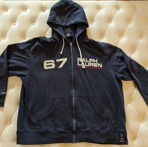 Vintage Polo Zip Up Hoodie Very Mens 2XL XXL